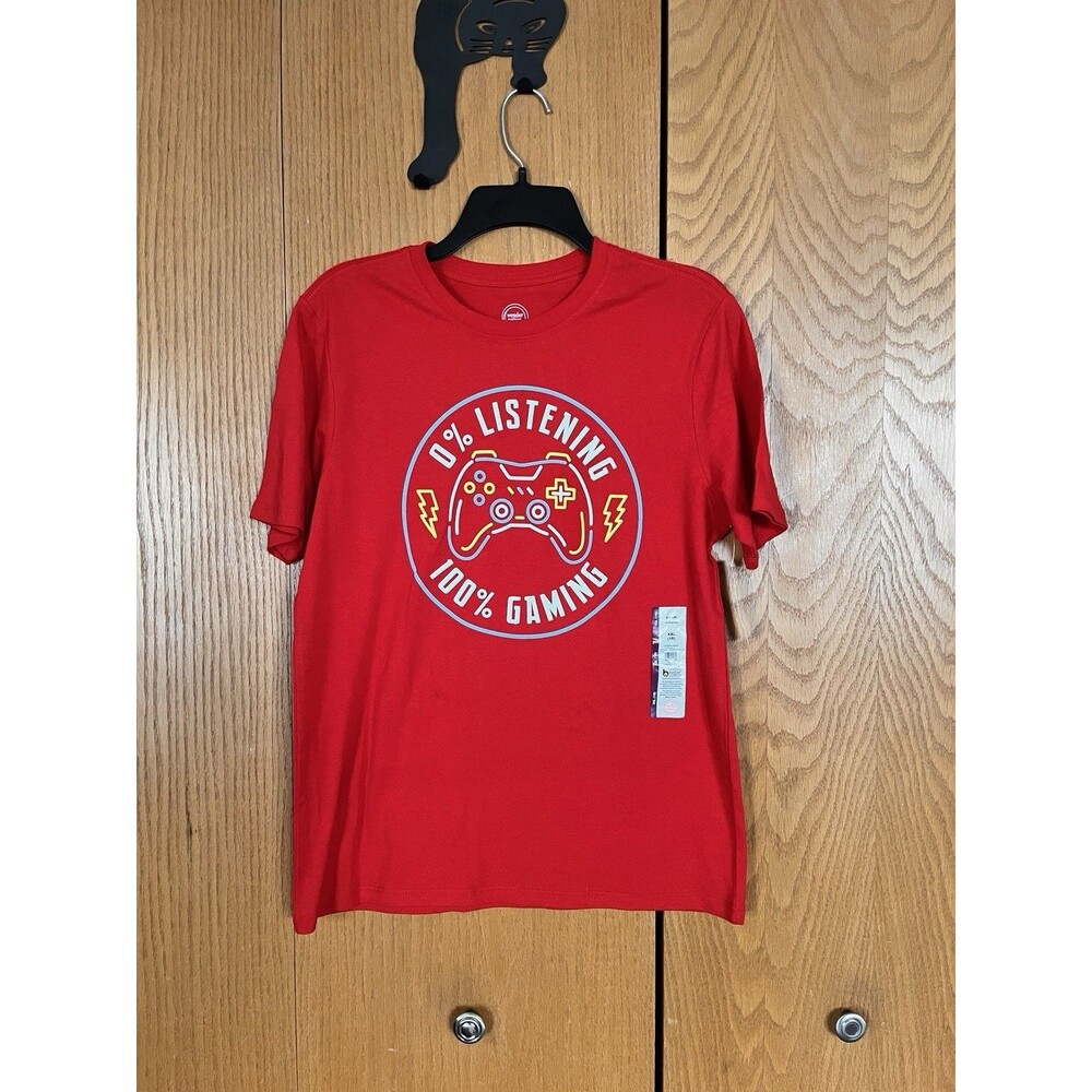 Wonder Nation Red Gaming Short Sleeved Graphic Tee Boys Size 2XL (18) NEW NWT